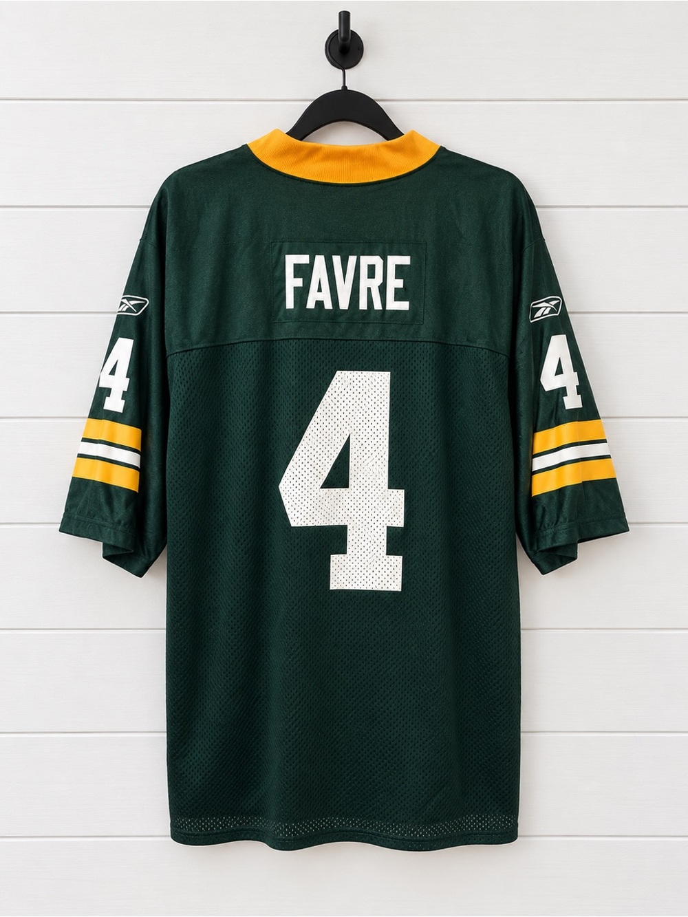 Vintage Reebok Brett Favre #4 Green Football Jersey